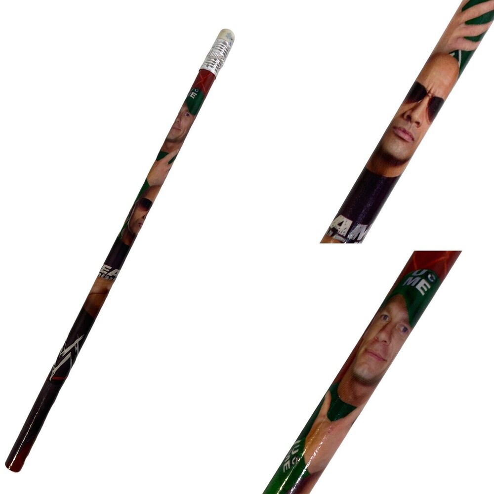 2012 WWE Pencil‎ The Rock John Cena PMG Unsharpened